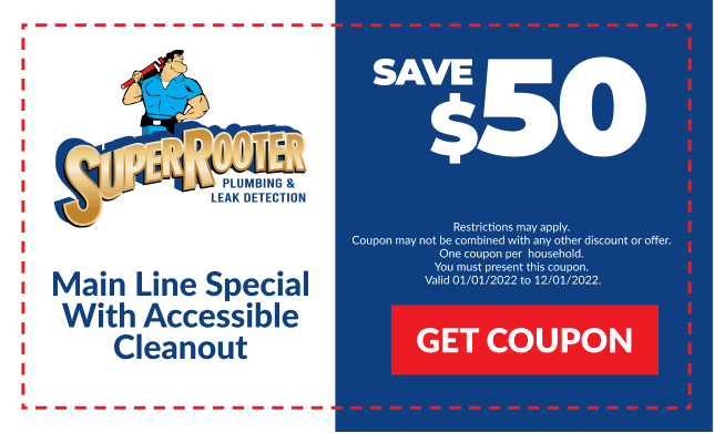 Mainline Coupon - Super Rooter Plumbing in Palm Desert,CA