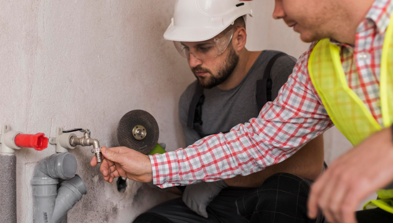 water line repair replacement head